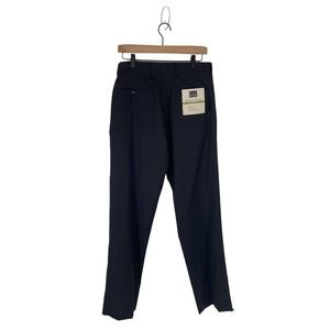 Men’s New With Tag Worsted Wool Jos A Bank WorthBlack Tailored Fit Pant 32 x 32